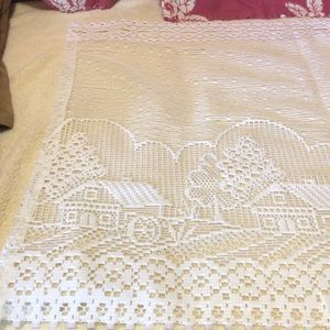Crochet Curtain Panel  - Millhouse Design - 64”x24.5”